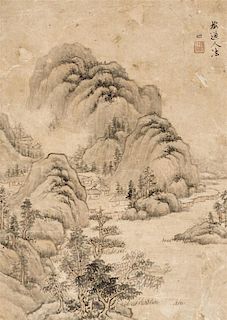 * Wang Tan, (QING DYNASTY), Landscape