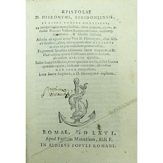 Rare Antiquarian Book in Latin