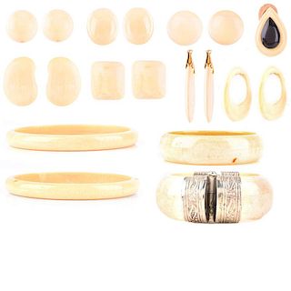 Lot of Ivory Jewelry and Beads