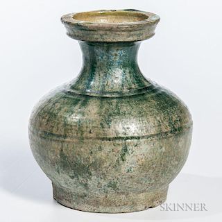 Miniature Green-glazed Pottery Vase