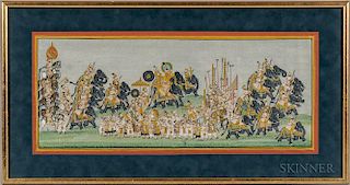 Pitchwai Painting of a Royal Procession