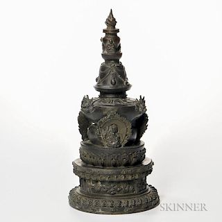 Bronze Buddhist Stupa