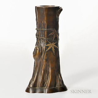 Parcel-gilt Bronze Vase