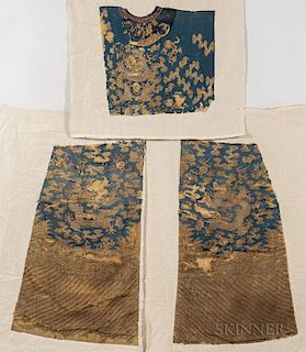 Three Panels from an Informal Kesi Robe