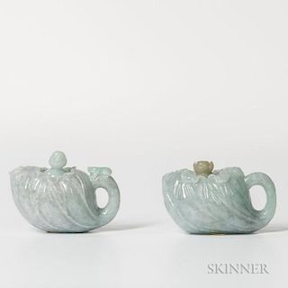 Two Jadeite Teapots