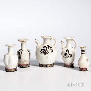 Five Miniature Cizhou-style Wares