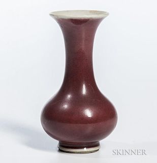 Miniature Flambe-glazed Vase