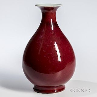 Flambe-glazed Pear-shape Vase