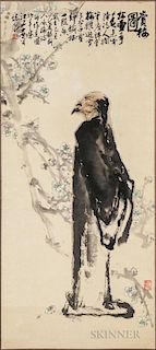 Hanging Scroll Depicting a Scholar and Plum Blossoms