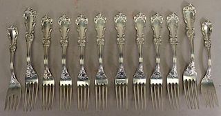 (12) Reed & Barton Sterling Silver Forks