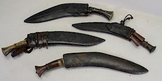 (4) Vintage Knives with Sheath