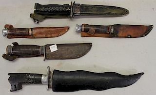 (5) Assorted Knives w/ Sheath