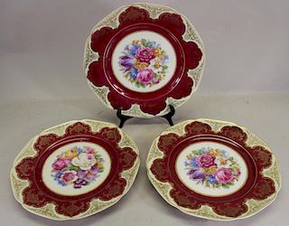 (3) Bavaria Porcelain Plates