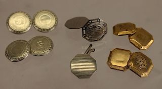 (6) Silver/Gold Cuff Links