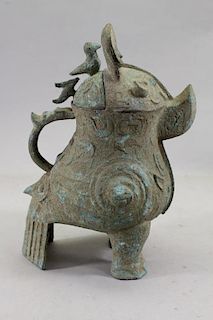 Chinese Archaic Style Bird Form Vessel