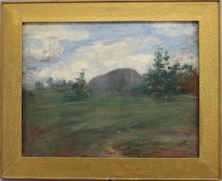 Antique Painting of Wooded Landscape