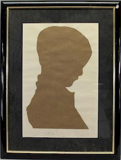 "Jamie" Signed Silhouette Composition