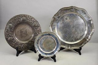 (3) .830 Silver Dishes