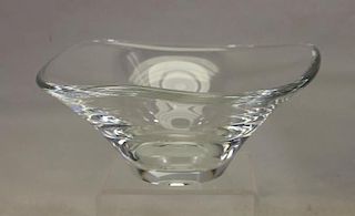 Steuben Style Glass Bowl