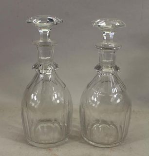 (2) Glass Decanters (as is)