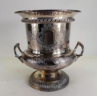 Twin Handled Silverplate Wine Cooler