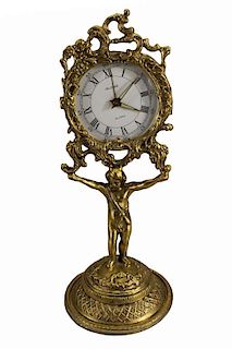 German, Gilt Bronze Cherubic Clock
