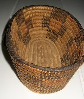 Early 20th C. Woven Pima Basket