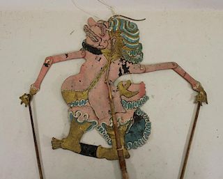 Late 19th/ Early 20th C. Javanese Shadow Puppet
