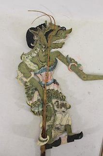 Late 19th/ Early 20th C. Javanese Shadow Puppet
