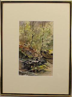 "Spring NC 1983" Signed Watercolor