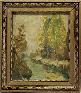 American School, Painting of a River Landscape