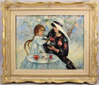 E Kramer, Mother & Child Painting