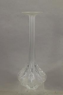 Signed Lalique France Crystal Vase