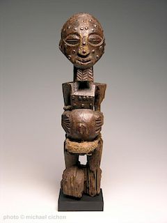 Early 20th C. Kalebwe Type Songye Nkisi Figure