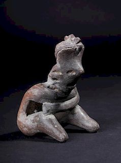 Pre-Columbian San Sebastian Type Seated Figurine