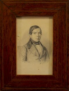 1838 Ch. Geoffrey Portrait of a Gentleman