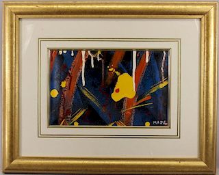 Signed, 20th C. Abstract Oil Painting
