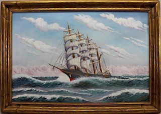 Arthur Swanson, Clipper Ship at Sea