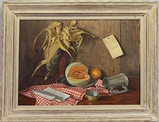 Krauth?, Signed Antique Still Life Painting