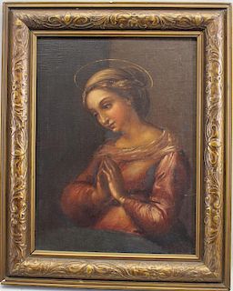 Old Master Style Painting of Madonna