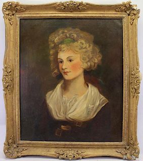 19th C. English Portrait of a Woman