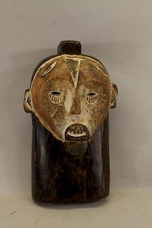 African Carved Wooden Chana (Congo) Mask
