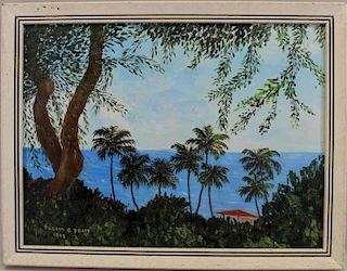 Pratt, 1962 Painting of Honolulu Hawaii