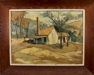 S. Goldsmith, Rural American Landscape w/ House