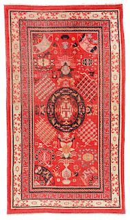 Antique Khotan Rug, Central Asia: 3'9'' x 6'6''