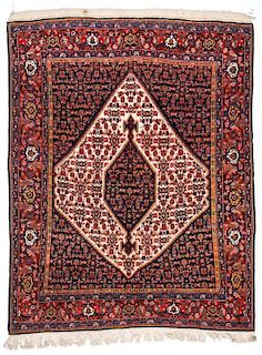 Antique Senneh Rug, Persia: 4'8'' x 6'1''