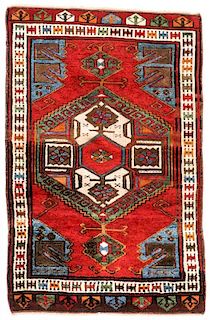 19th C. Karapinar Rug, Turkey: 3'10'' x 5'10''