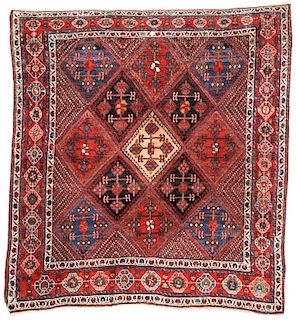 Antique Afshar Rug, Persia: 5'1'' x 5'5''