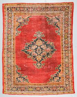 19th C. Sultanabad Rug, Persia: 7'9'' x 9'8''