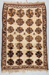 Antique Persian Kurd Rug: 3'9'' x 5'8''
